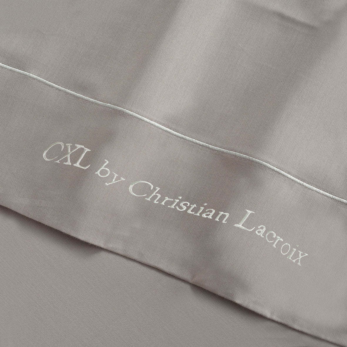 Ensemble de draps satin de coton - Uni 1 baratta Taupe 01