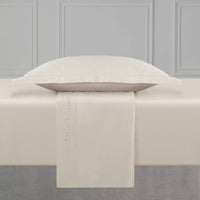 Ensemble de draps satin de coton - Uni 1 baratta Taupe 05