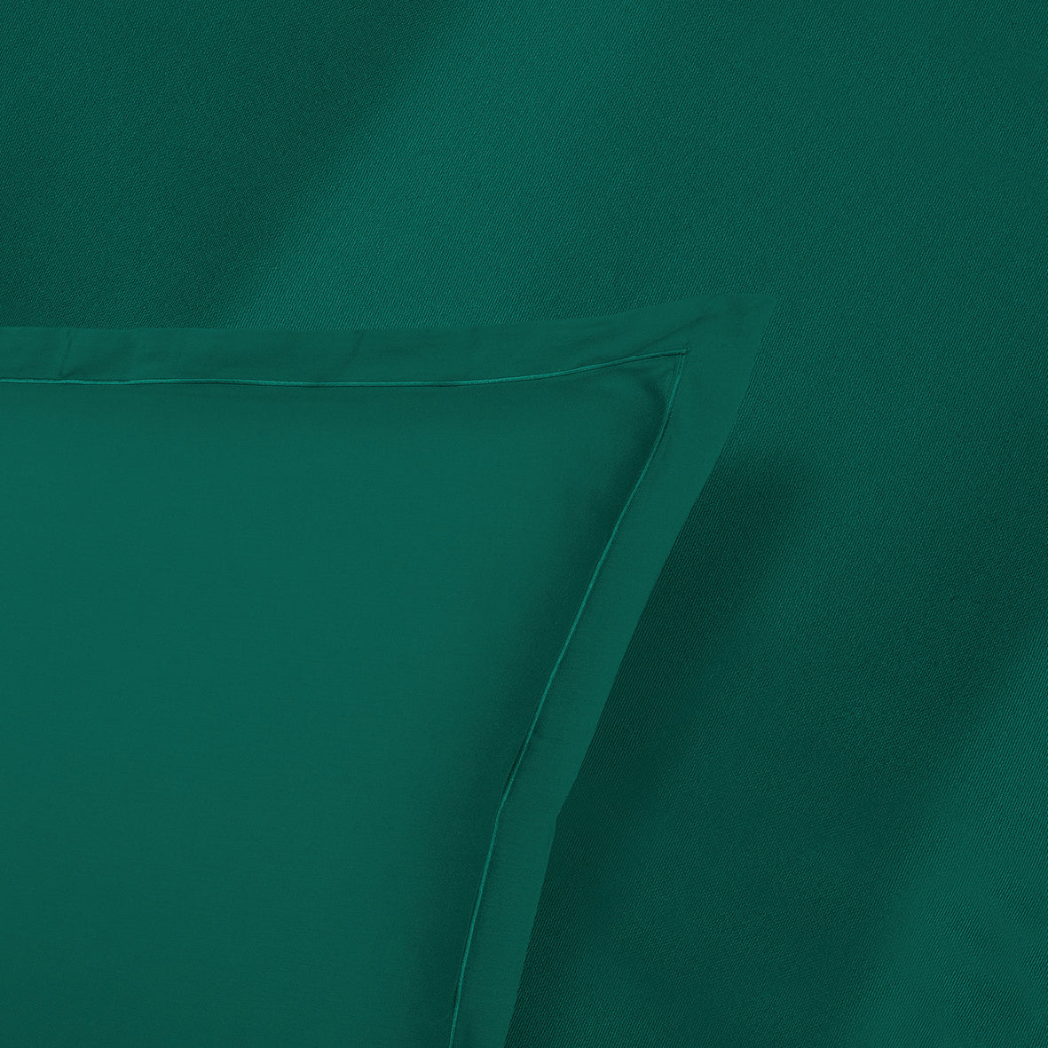 Ensemble de draps satin de coton - Uni 1 baratta Vert 02