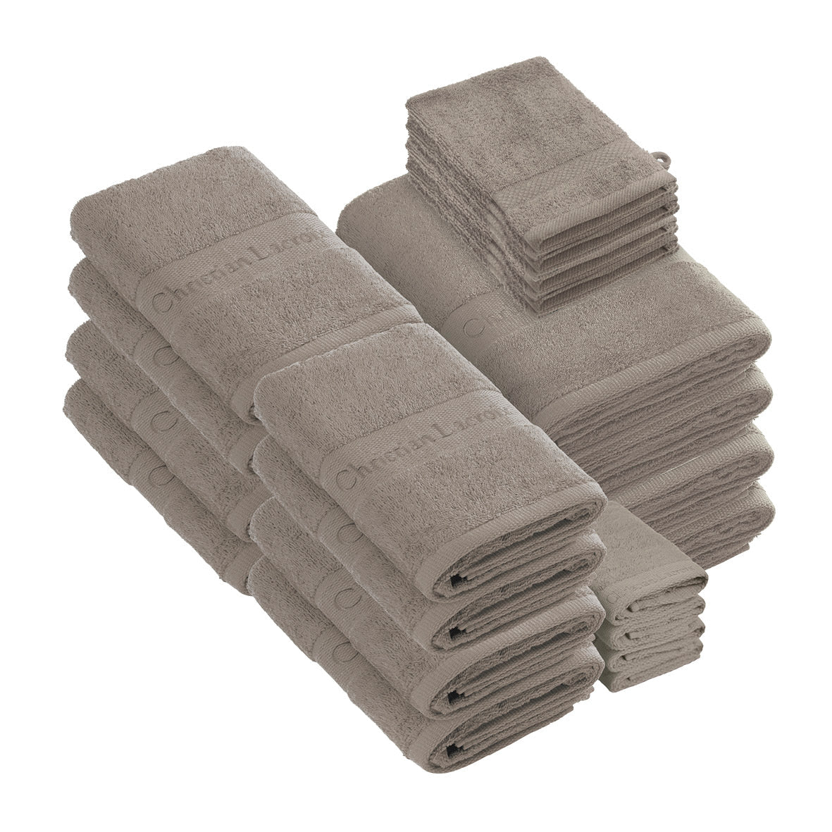 Ensemble de linge de bain 24 pièces - 100 % coton peigné - Azur - CXL by Christian Lacroix Maison
