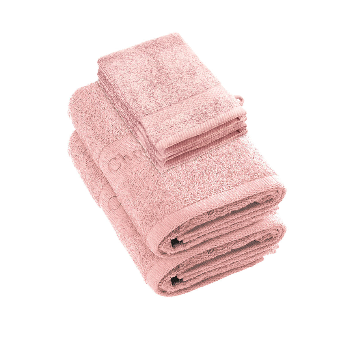 Ensemble de linge de bain 6 pièces (2 serviettes + 4 gants) - 100 % coton peigné - Azur - CXL by Christian Lacroix Maison