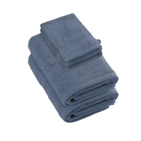 Ensemble de linge de bain 6 pièces (2 serviettes + 4 gants) - 100 % coton peigné - Azur - CXL by Christian Lacroix Maison