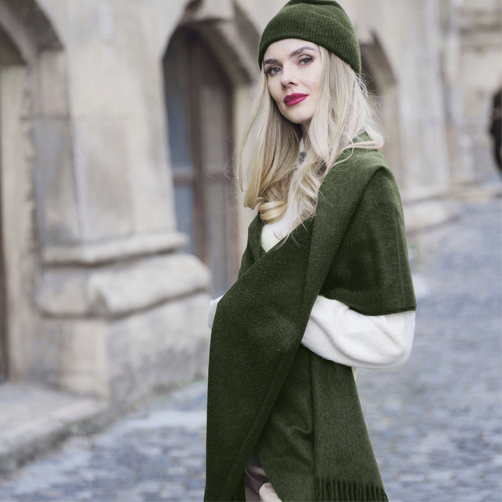 Étole cachemire - Vert foncé - CXL by Christian Lacroix Maison