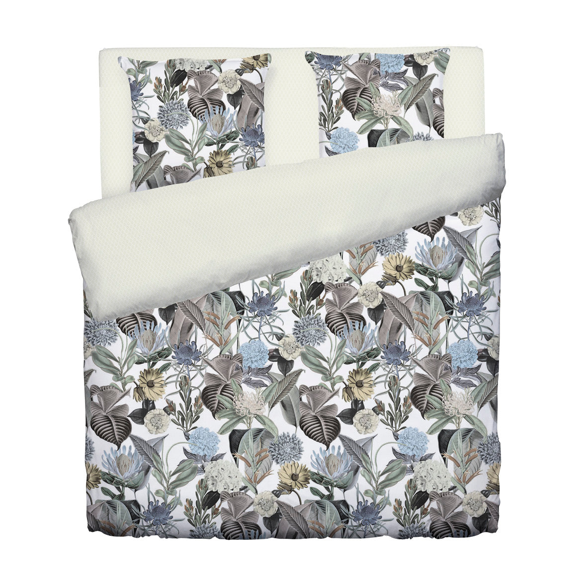 Housse de couette satin de coton - Garden taupe - CXL by Christian Lacroix Maison