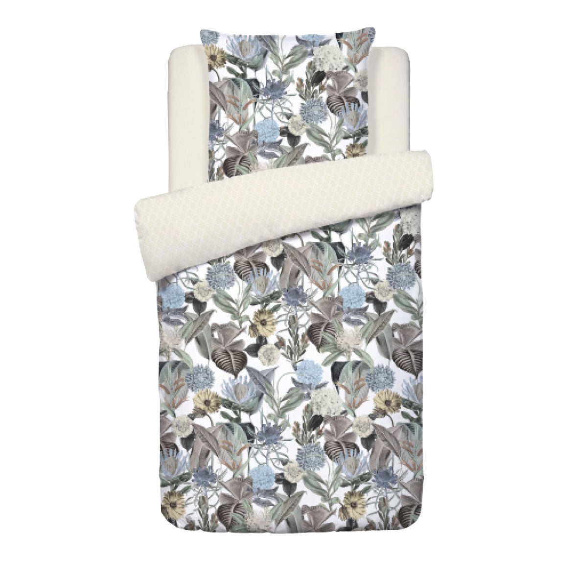 Housse de couette satin de coton - Garden taupe - CXL by Christian Lacroix Maison