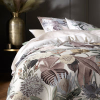 Housse de couette satin de coton - Garden taupe - CXL by Christian Lacroix Maison