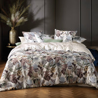 Housse de couette satin de coton - Garden taupe - CXL by Christian Lacroix Maison