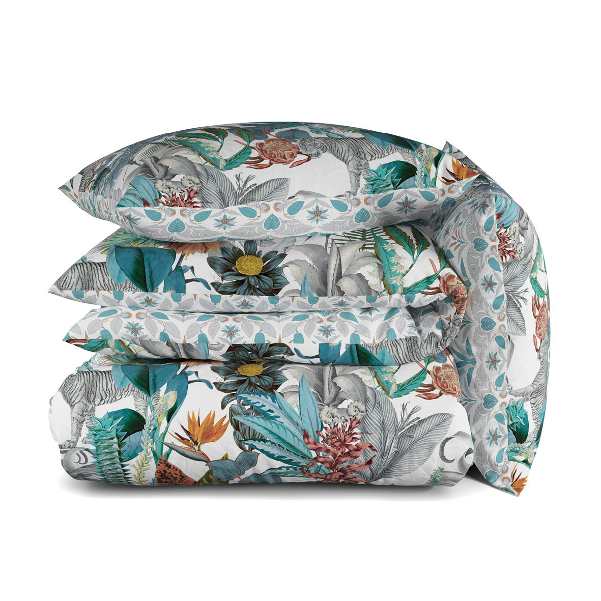 Housse de couette satin de coton - Zanzibar blanc - CXL by Christian Lacroix Maison