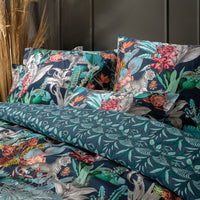 Housse de couette satin de coton - Zanzibar bleu - CXL by Christian Lacroix Maison