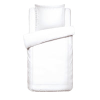 Housse de couette + taie d'oreiller satin de coton - Nîmes Blanc / Blanc - CXL by Christian Lacroix Maison