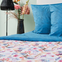 Housse de couette + taie(s) d'oreiller percale de coton - Multico pétrole Paradiso - CXL by Christian Lacroix Maison