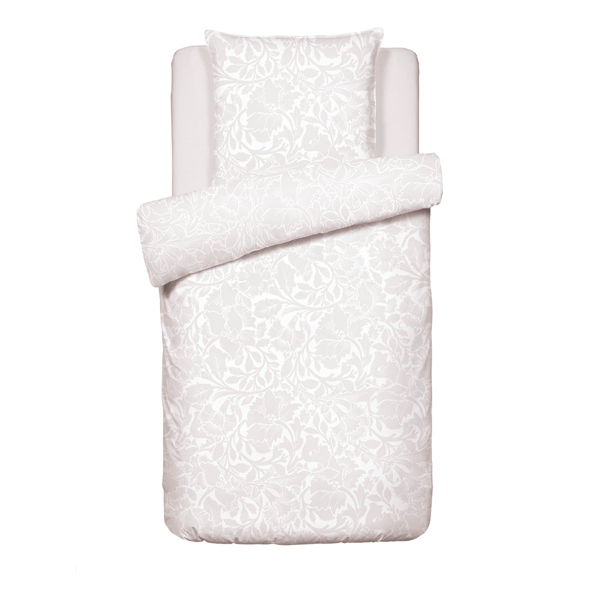 Housse de couette + taie(s) d'oreiller satin de coton - Arabesque Taupe - CXL by Christian Lacroix Maison
