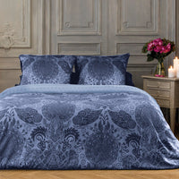 Housse de couette + taie(s) d'oreiller satin de coton - Arles bleu - CXL by Christian Lacroix Maison
