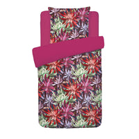 Housse de couette + taie(s) d'oreiller satin de coton - Fleurs psychédéliques Fuchsia - CXL by Christian Lacroix Maison