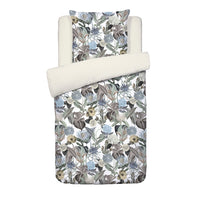 Housse de couette + taie(s) d'oreiller satin de coton - Garden taupe - CXL by Christian Lacroix Maison
