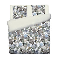 Housse de couette + taie(s) d'oreiller satin de coton - Garden taupe - CXL by Christian Lacroix Maison