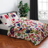 Housse de couette + taie(s) d'oreiller satin de coton - Jardin floral - CXL by Christian Lacroix Maison