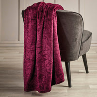 Maxi plaid/couvre-lit - Arabesque bordeaux - CXL by Christian Lacroix Maison