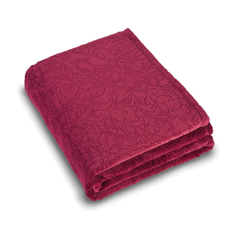Maxi plaid/couvre-lit - Arabesque bordeaux - CXL by Christian Lacroix Maison