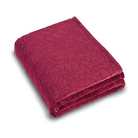 Maxi plaid/couvre-lit - Arabesque bordeaux - CXL by Christian Lacroix Maison