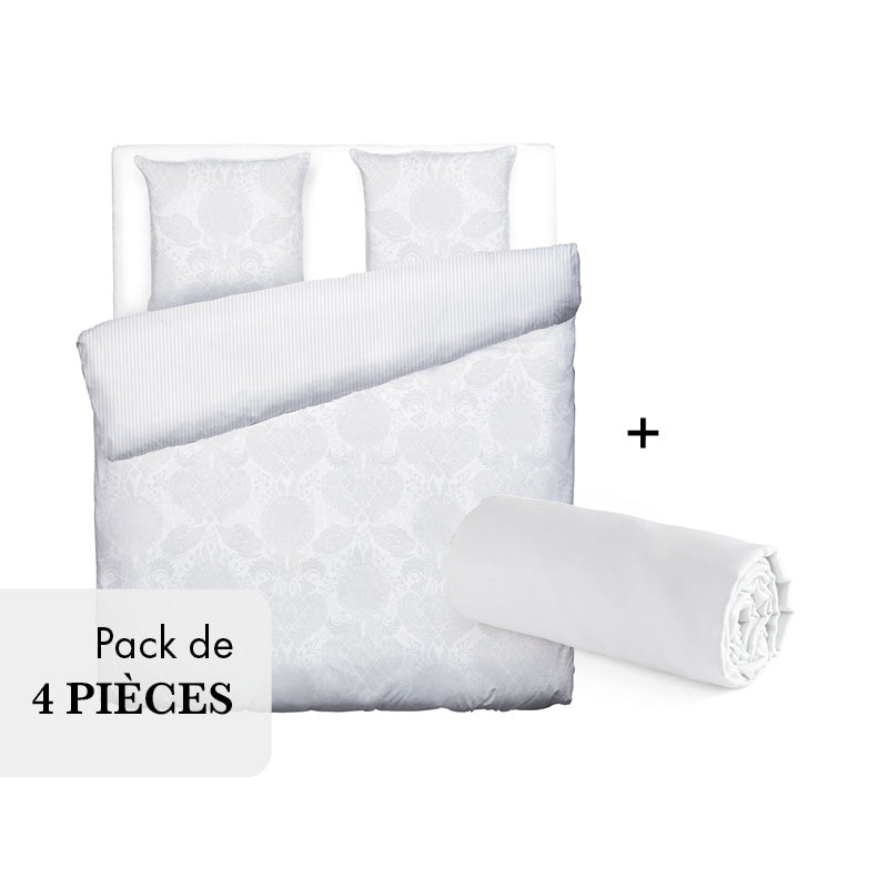 Pack L'essentiel - Jacquard Arles Blanc - CXL by Christian Lacroix Maison