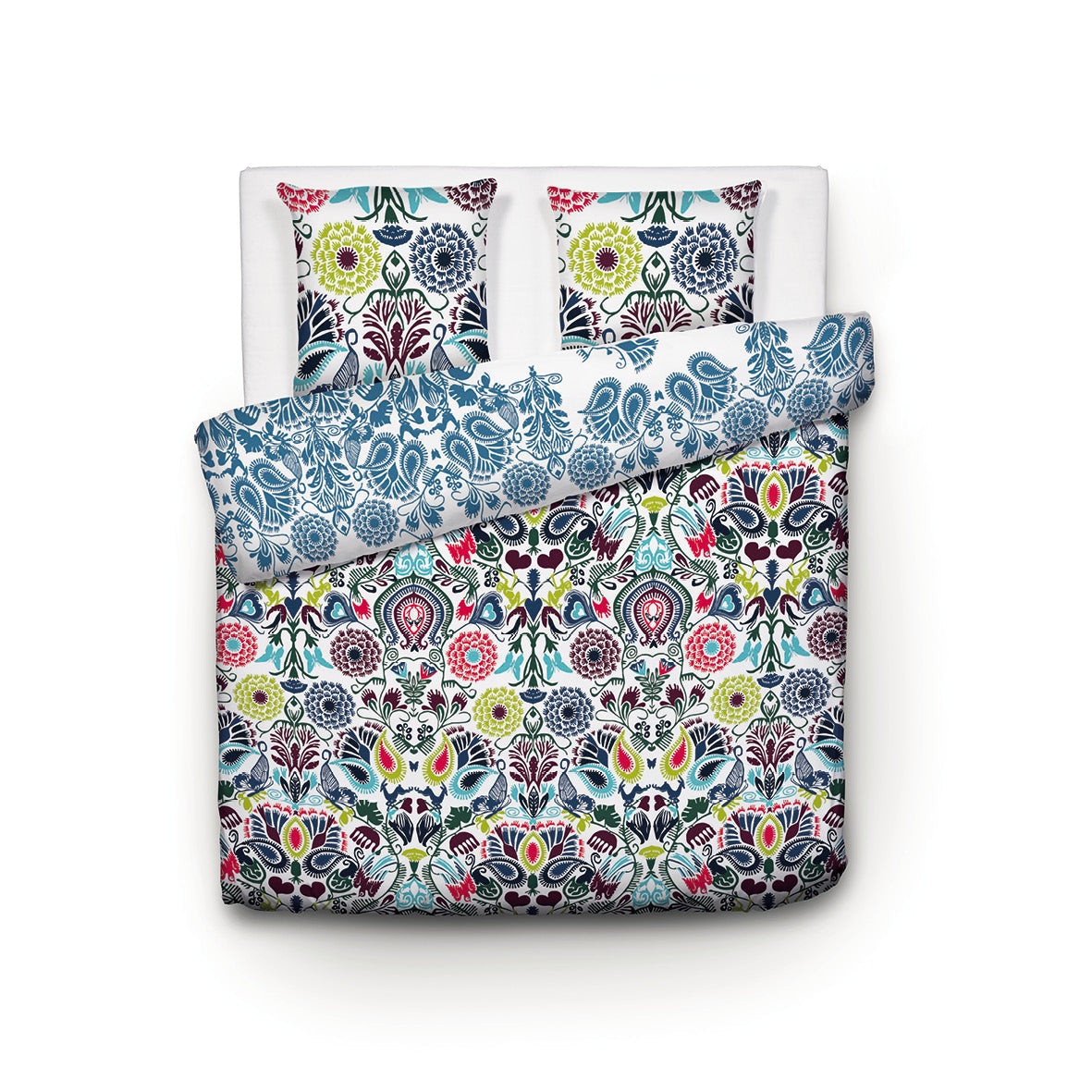 Pack linge de lit - Parure Love stories Mulitcolor + Drap-housse blanc cassé - CXL by Christian Lacroix Maison