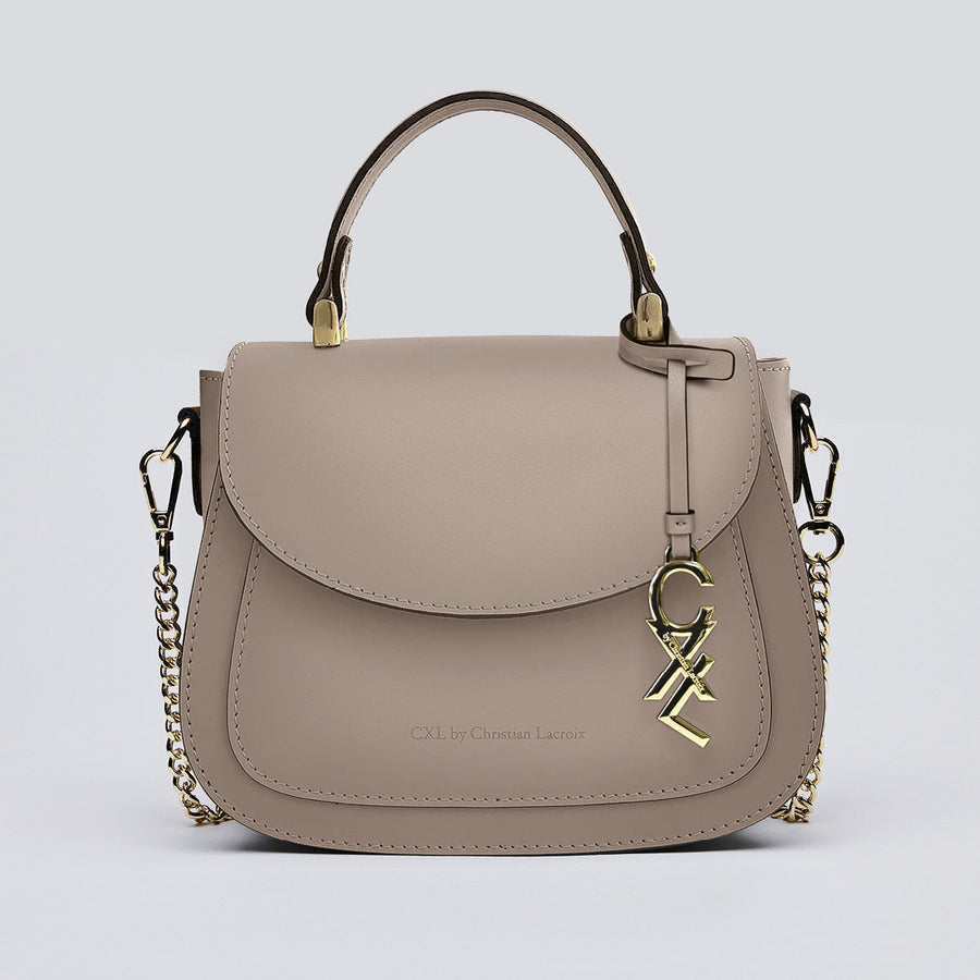Petit sac à main Haussmann en cuir de veau italien