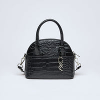 Petit sac bowling Bel-air en cuir croco - CXL by Christian Lacroix Maison