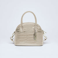 Petit sac bowling Bel-air en cuir croco - CXL by Christian Lacroix Maison