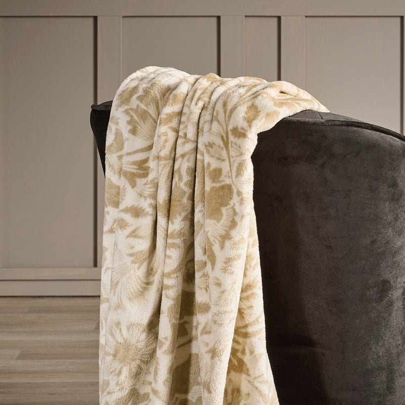 Plaid - 130 x 160 cm - Arabesque Taupe - CXL by Christian Lacroix Maison