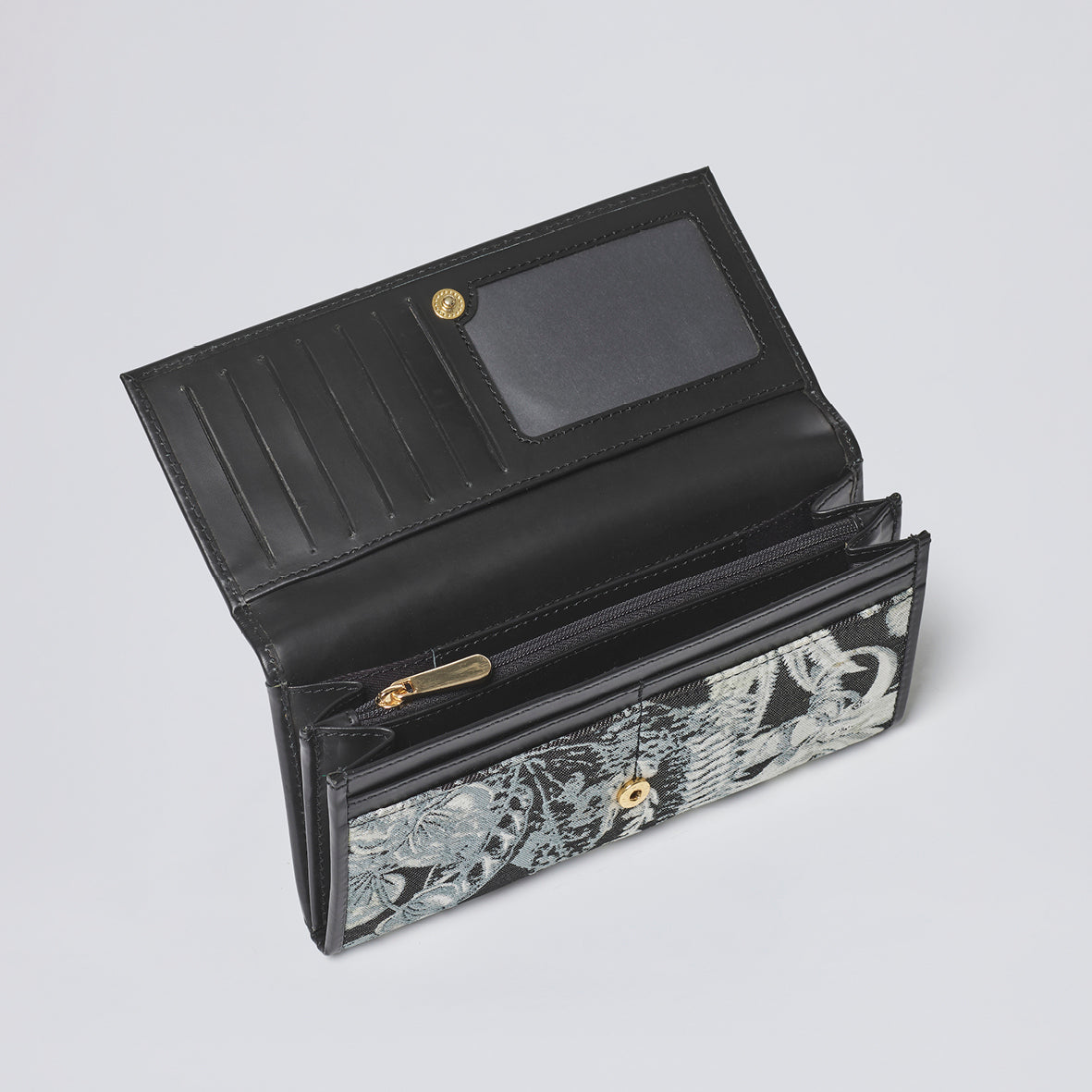 Portefeuille Alba en cuir et jacquard Zanzibar - CXL by Christian Lacroix Maison
