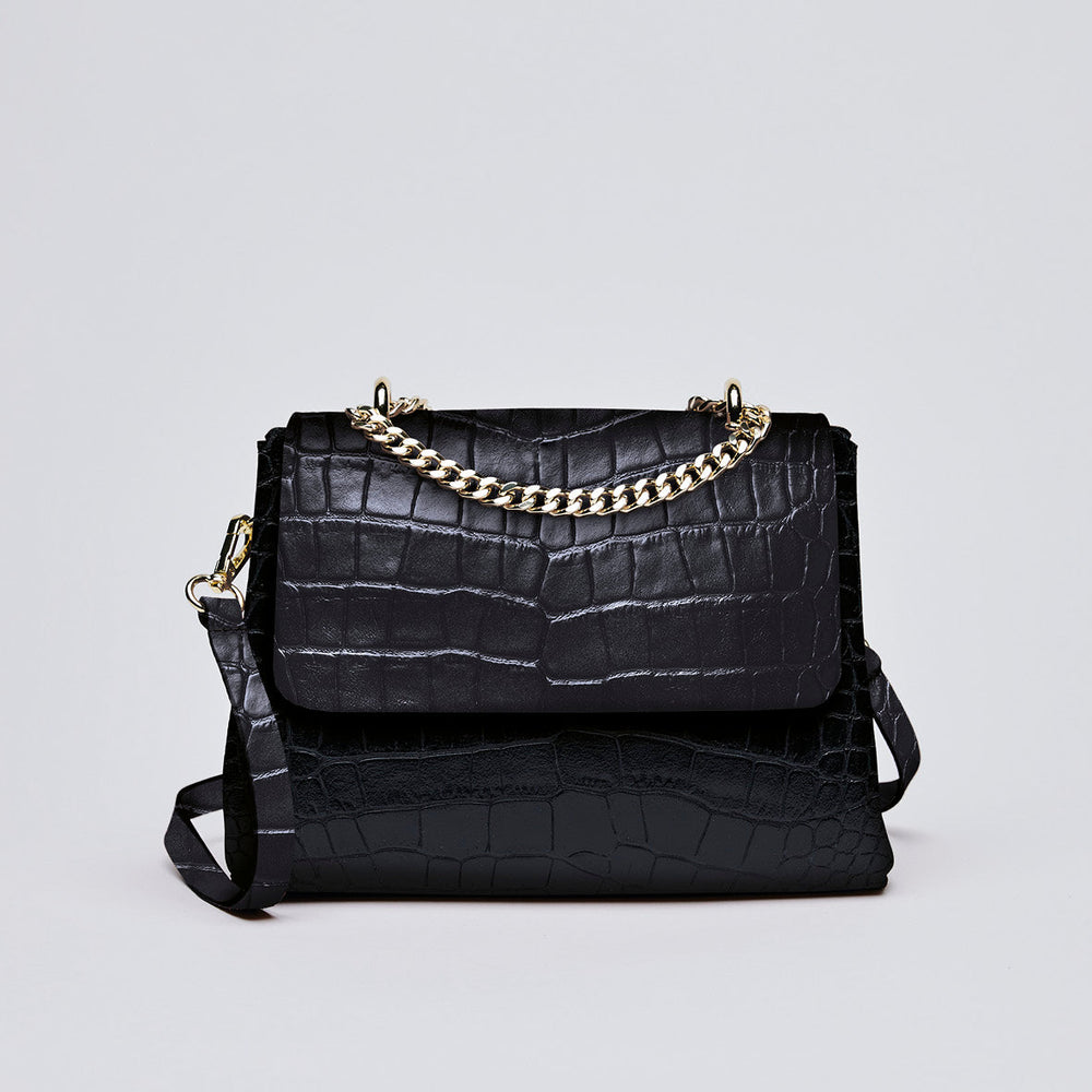 Sac à bandoulière Cremieux en cuir croco italien - CXL by Christian Lacroix Maison