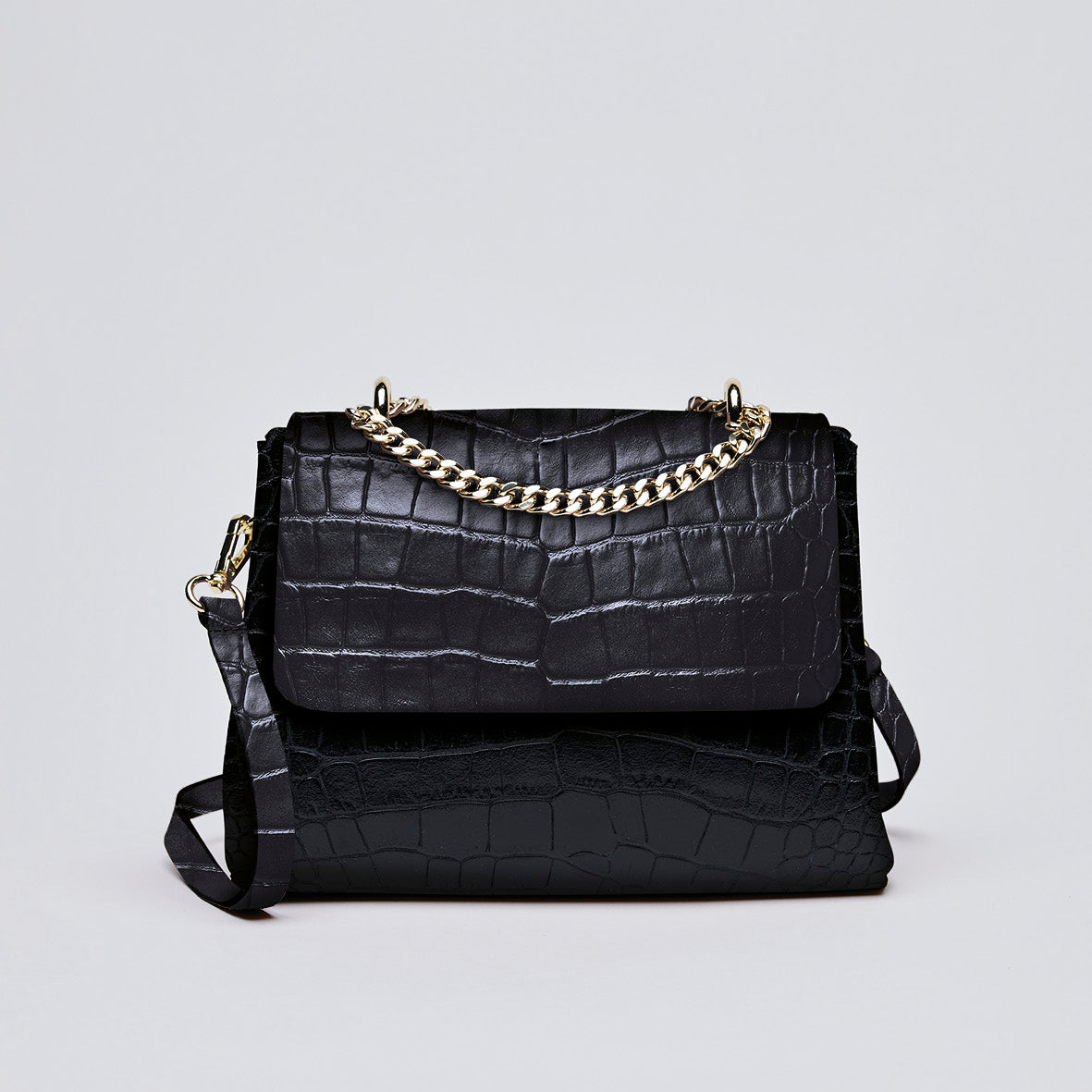 Sac à bandoulière Cremieux en cuir croco italien - CXL by Christian Lacroix Maison