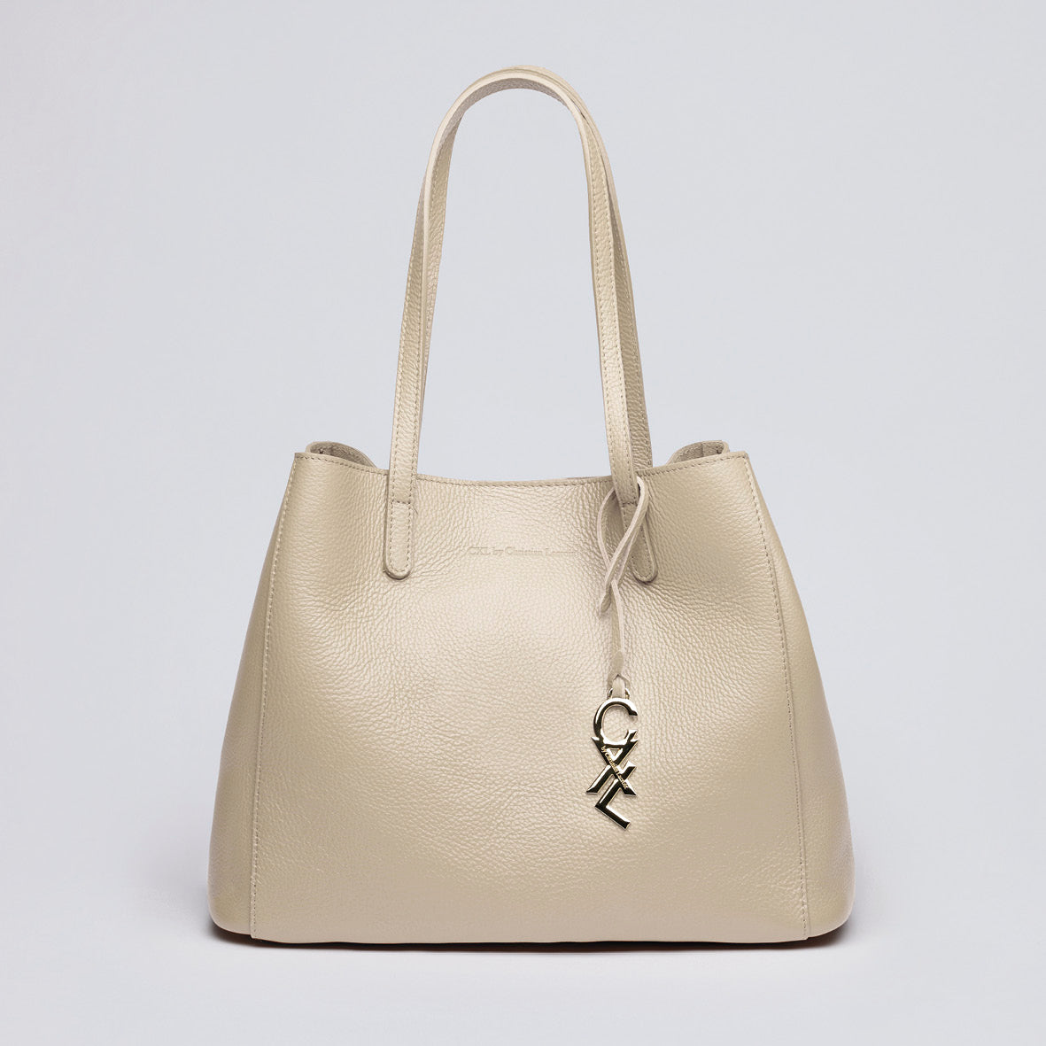 Sac à main Alesia en cuir de veau italien - Beige