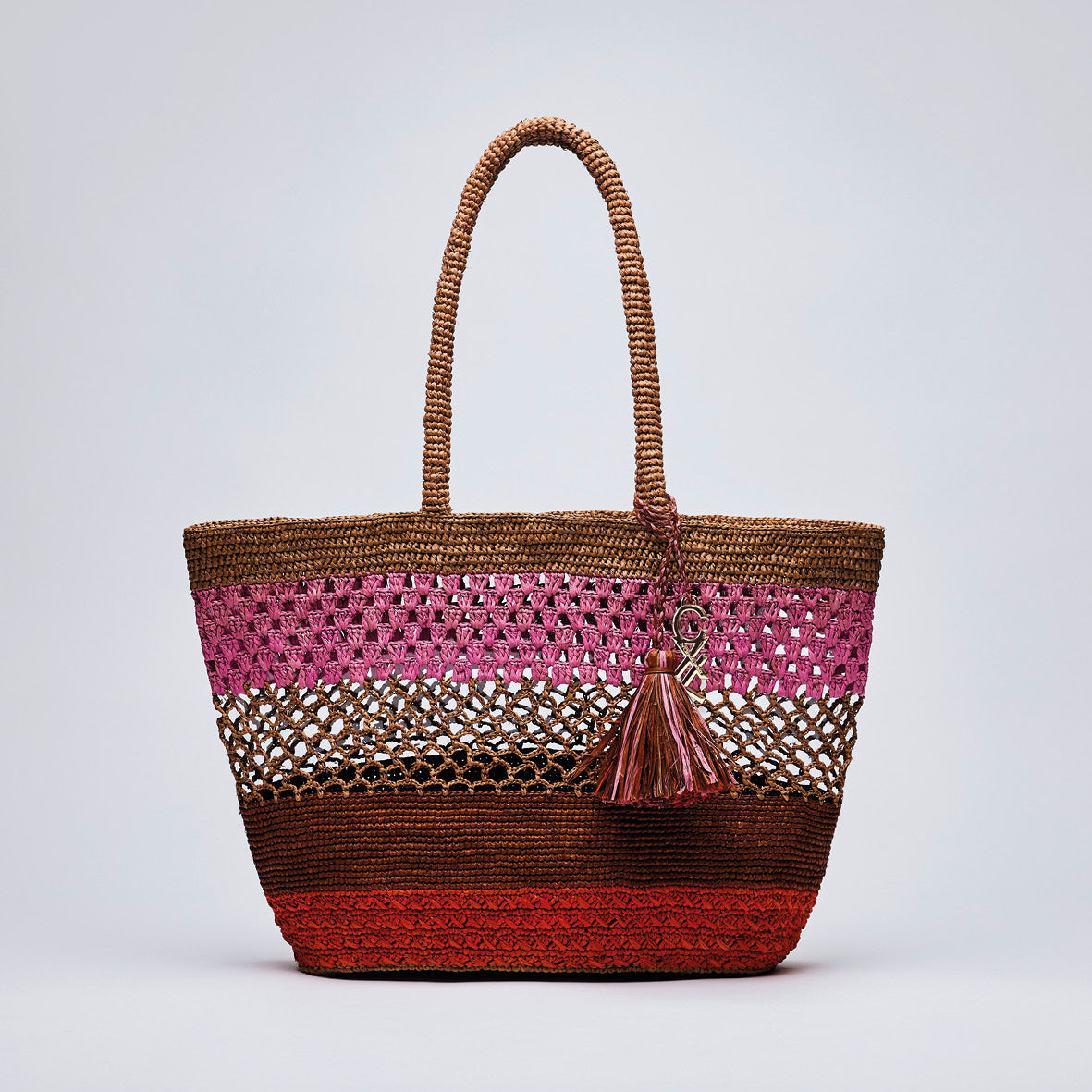 Sac à main Flavie en raphia confectionné à la main - CXL by Christian Lacroix Maison