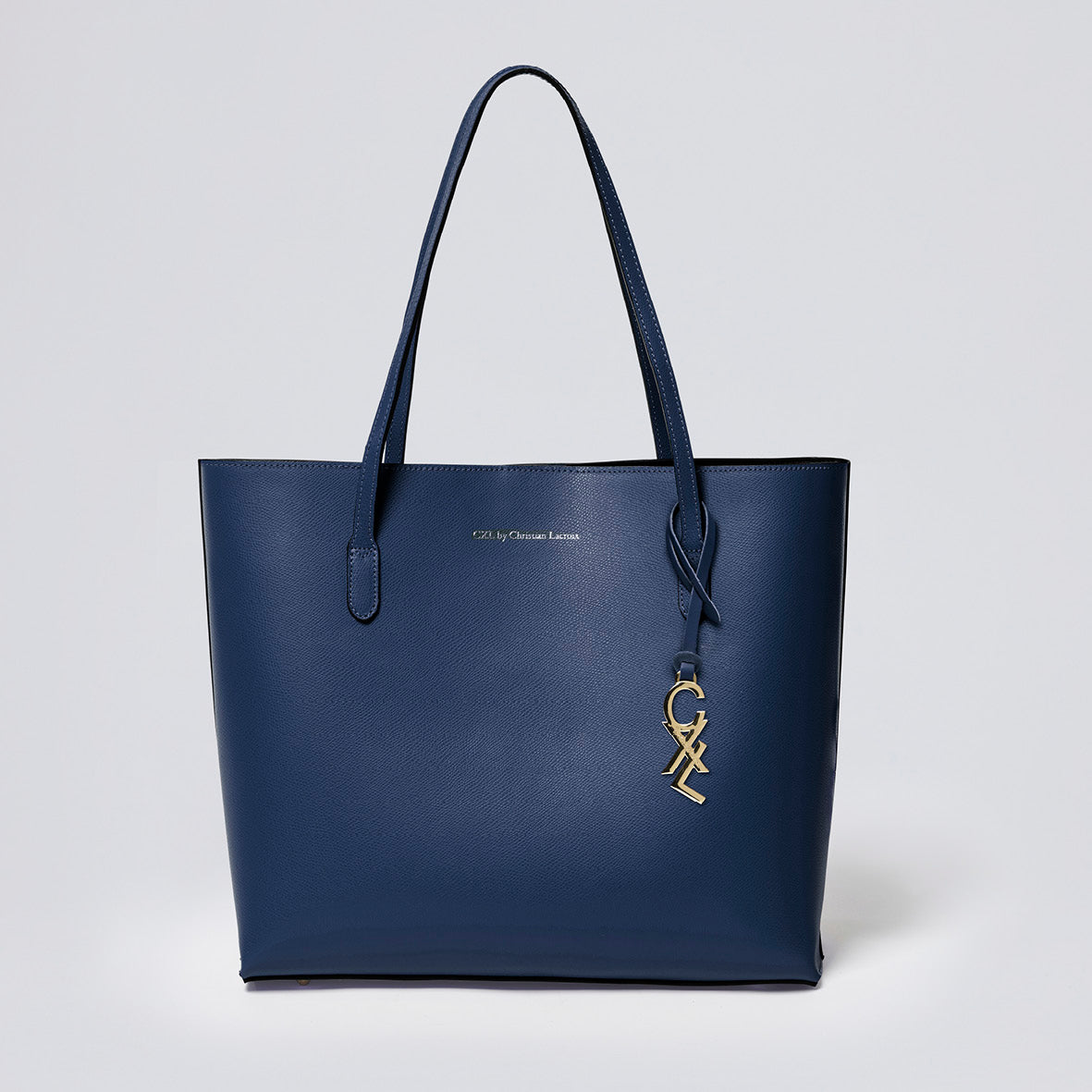 Sac à main Vendôme en cuir de veau - Bleu marine