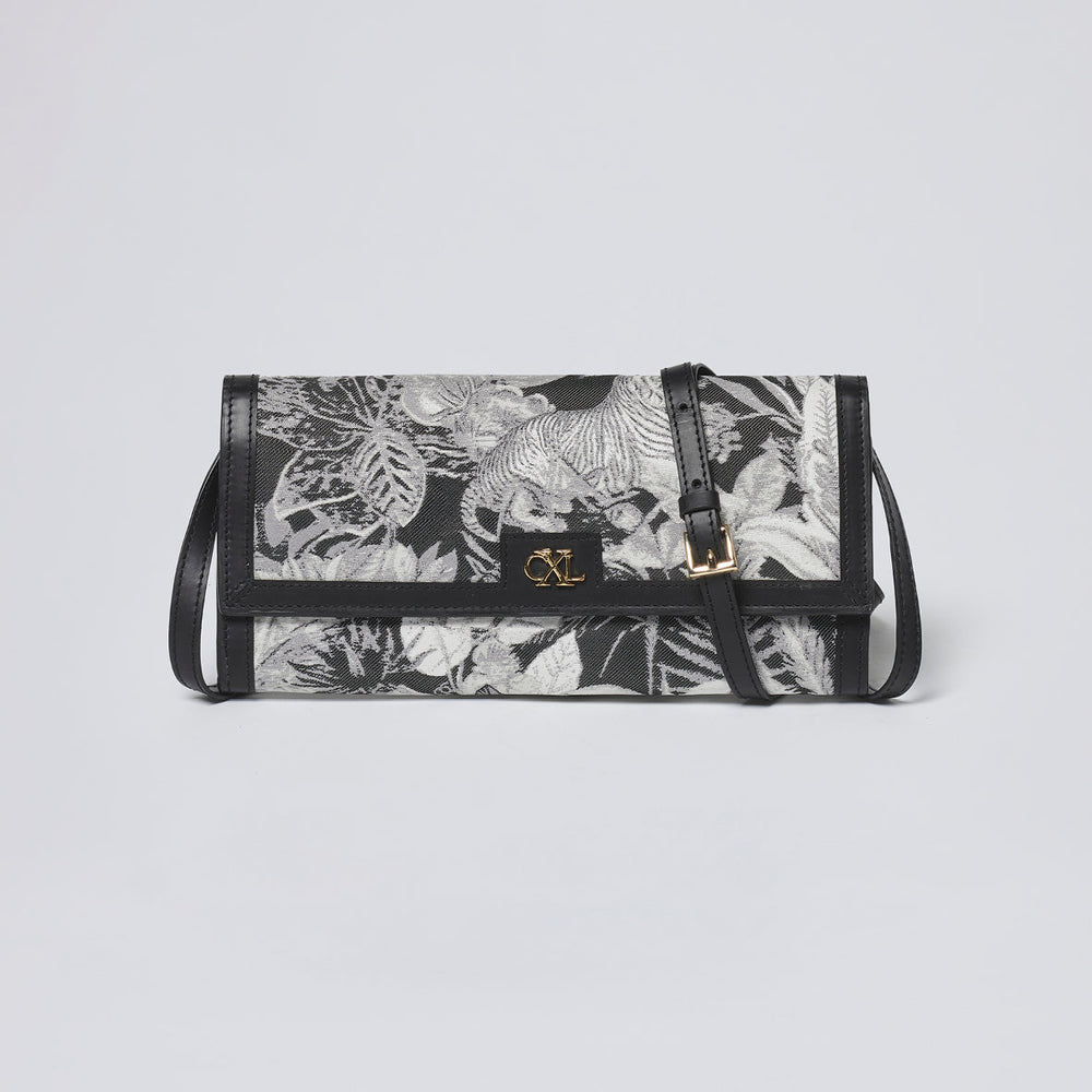 Sac bandoulière Anna en cuir et jacquard Zanzibar - CXL by Christian Lacroix Maison