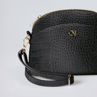Sac bandoulière Malesherbes en cuir croco - CXL by Christian Lacroix Maison