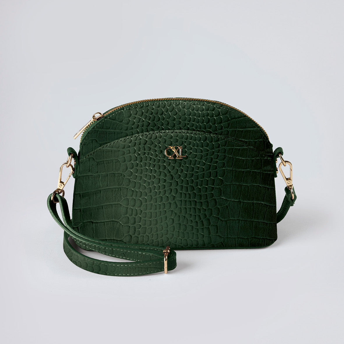 Sac bandoulière Malesherbes en cuir croco - CXL by Christian Lacroix Maison