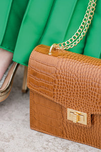 Sac bandoulière Peuplier en cuir croco - CXL by Christian Lacroix Maison
