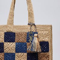 Sac cabas Amandine en raphia confectionné à la main - CXL by Christian Lacroix Maison