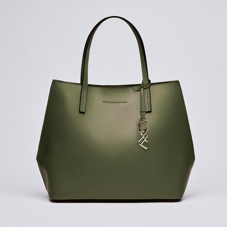 Sac cabas Rivoli en cuir de veau italien avec pochette amovible