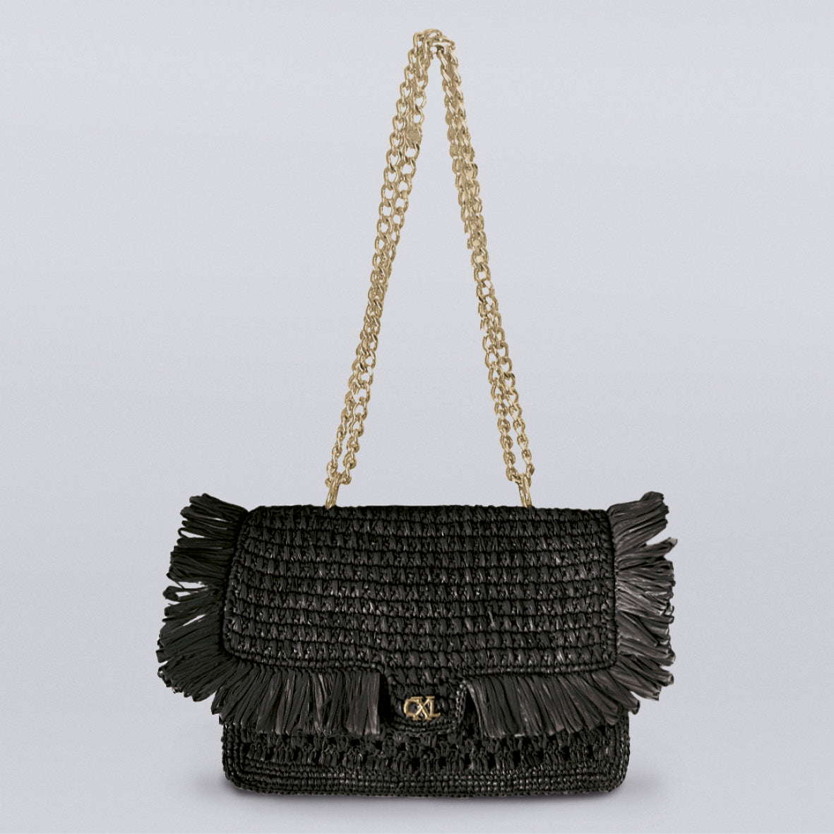 Sac porté épaule Lola en raphia confectionné à la main - CXL by Christian Lacroix Maison