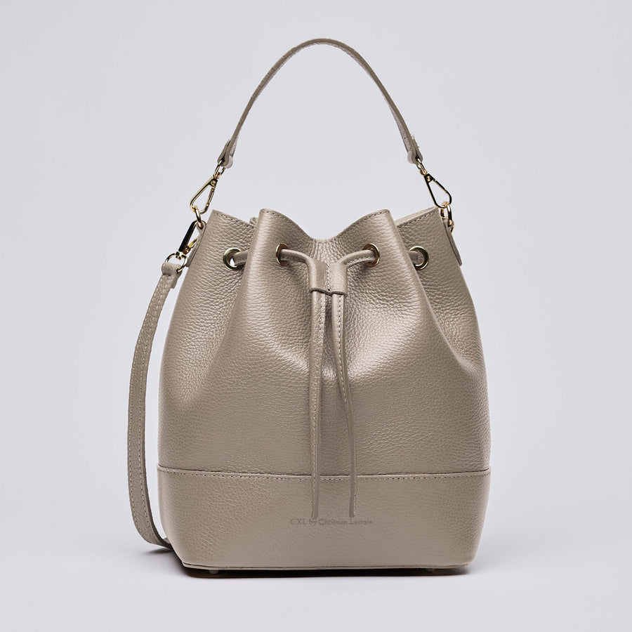 Sac seau Champs Elysé en cuir de veau italien