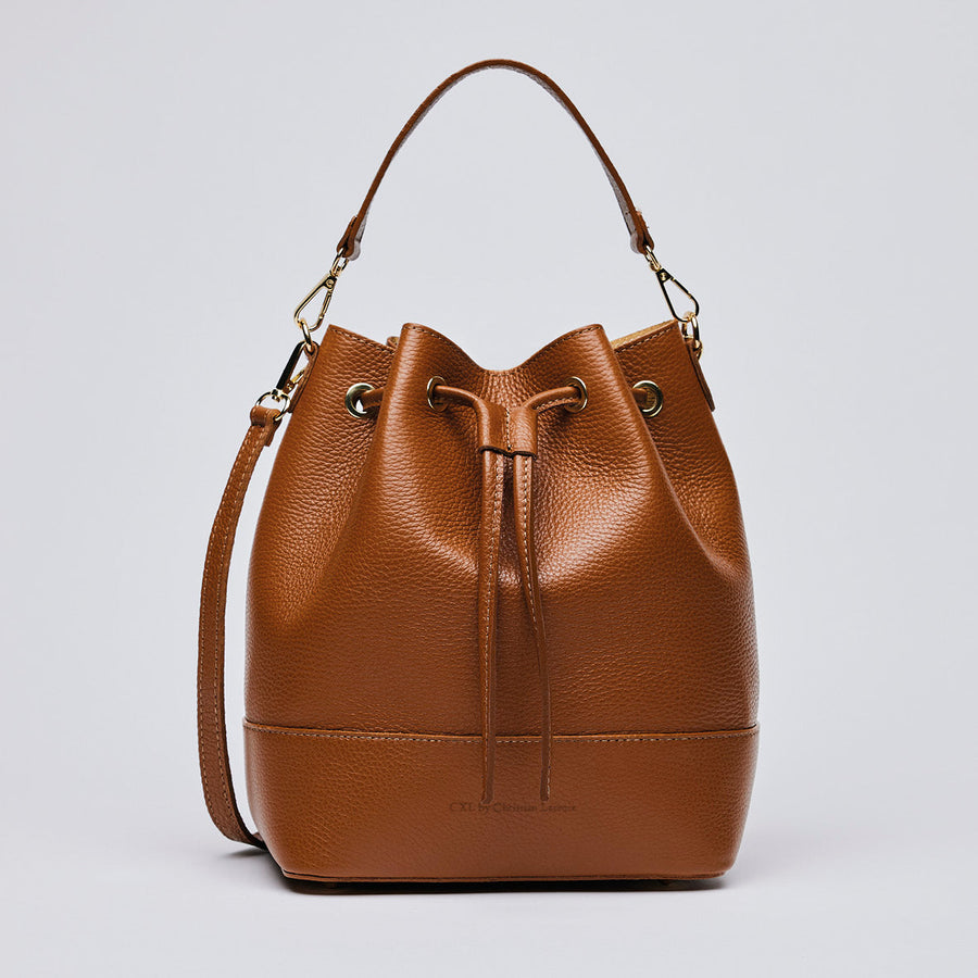Sac seau Champs Elysé en cuir de veau italien