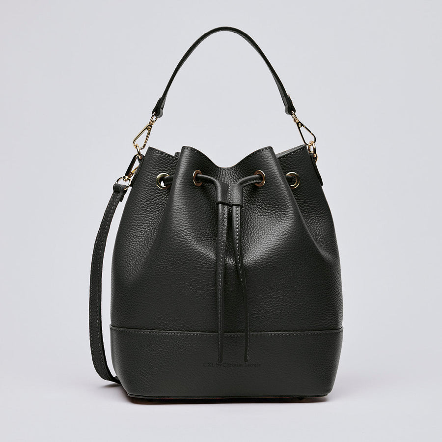 Sac seau Champs Elysé en cuir de veau italien