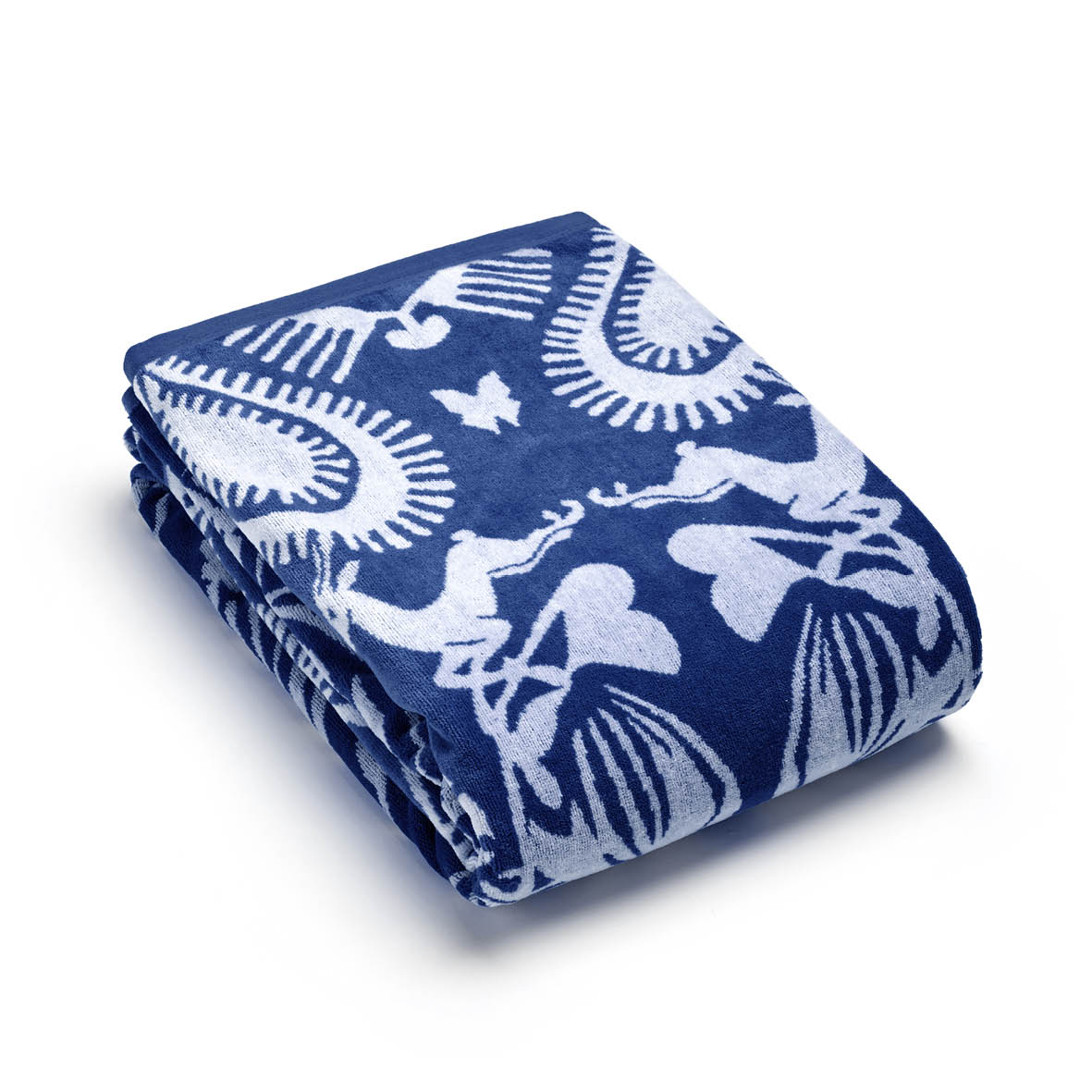 Serviette de plage Love Stories Bleu foncé - 90 x 180 cm - CXL by Christian Lacroix Maison