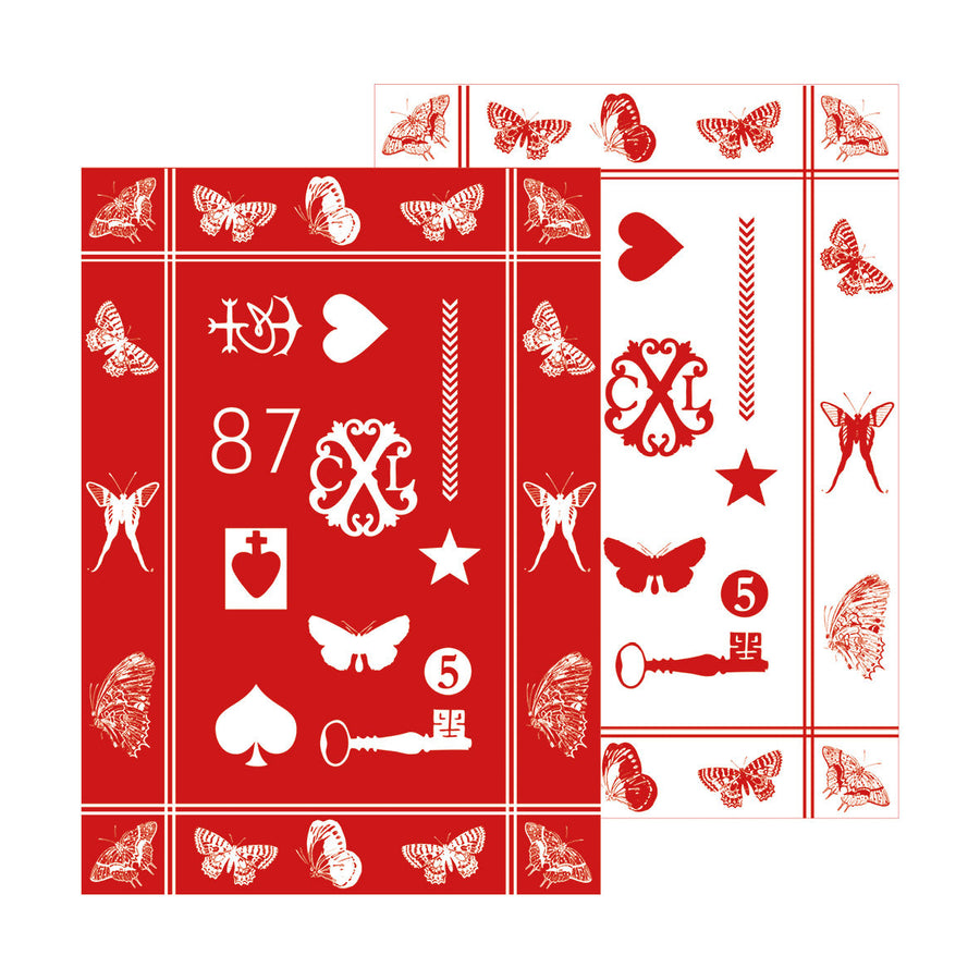 2er Set Geschirrtücher- Amulette