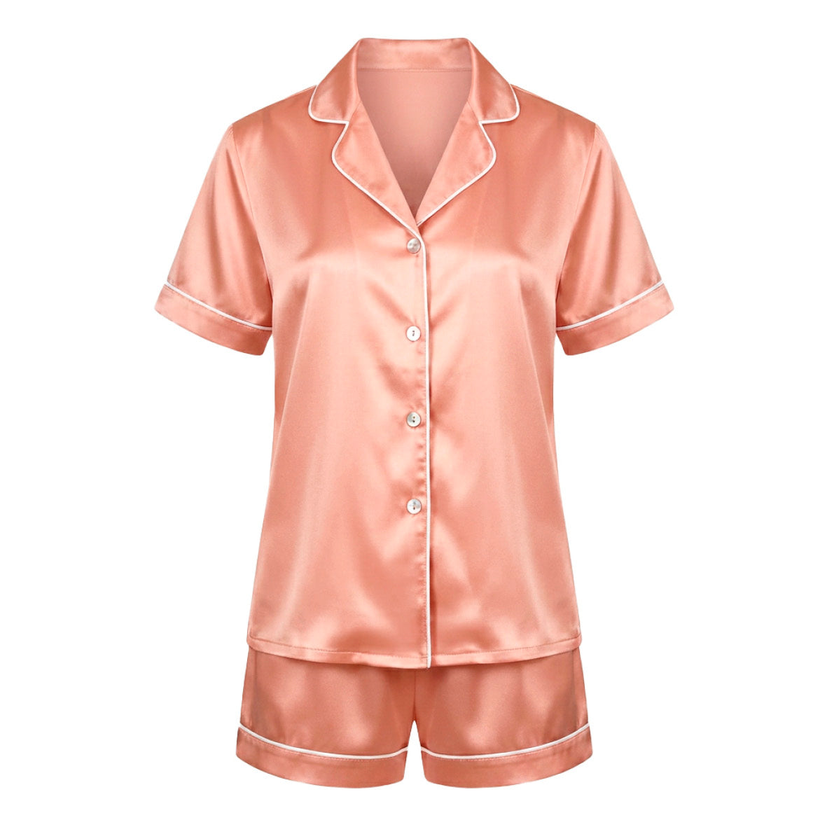 Set de pyjama court en soie - Calista Or rose - CXL by Christian Lacroix Maison