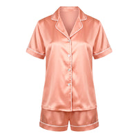Set de pyjama court en soie - Calista Or rose - CXL by Christian Lacroix Maison